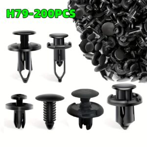 200pcs Car Fixing Clip 6mm7mm8mm9mm10mm Universal Six Types Of Mixed for Toyota for Ford for GM for Honda Bumper Push Rivet Auto Parts Removal Tools