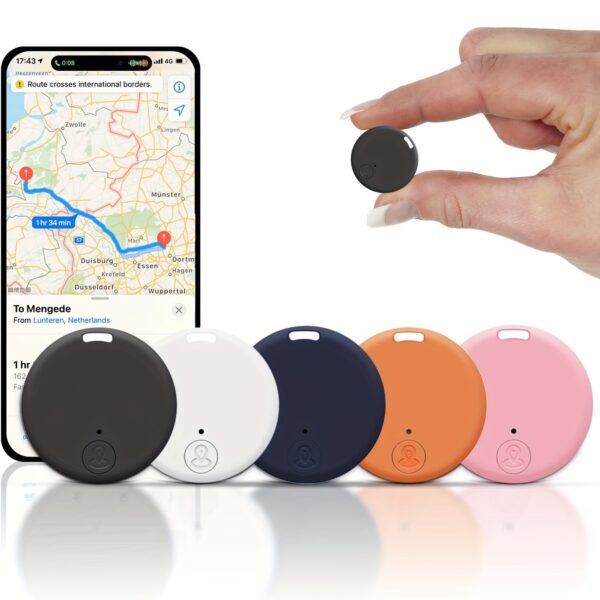 Smart Mini Tracker with Wireless & Low-Power Mode, Real-Time Location Tracking, Anti-Theft Alarm, App Control, Long Life - Compatible with Cars, Pets, Keys, Luggage, Wallet - Multi-Color Options (Black, White, Navy, Pink, Orange, Grey) - Ideal Gift for Drivers, Pet Owners, Travelers - Compatible with / Devices, Tracker Device, Car Tracker, Tracker For Car, Tracking Device For Vehicle, Vehicle Tracker, Vehicle Tracking Device, Car Tracker For Vehicles,