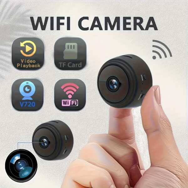 [1pc Mini Wi-Fi Security Camera] 1pc Mini Wi-Fi Security Camera | 2.4GHz Wireless Indoor Surveillance, Remote Viewing, Home Assistant Compatibility, Real-Time Motion Detection | Sleek Design, Wireless Connectivity, Christmas Monitoring, Remote Monitoring