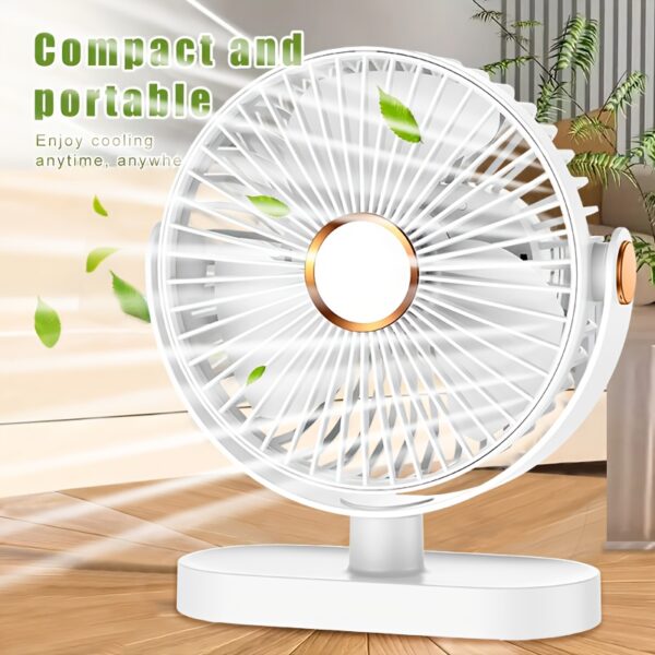 0756c692-28cb-48de-907b-ed926c636d60.jpg Portable Air Conditioner Fan - USB Rechargeable Fan, 5 Speed High Speed Turbo Strong Fan, Adjustable Hanging Vertical Fan, Strong Wind Speed, Fast Cooling Refreshing, Wall Mounted Desktop Ceiling Fan, Suitable for Home, Office, Outdoor Camping Use