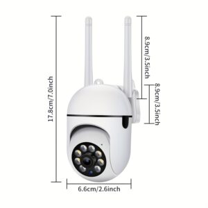 Secure Your Home with A Wireless WiFi Camera Panoramic pan/tilt rotation Camera with Motion Detection, Full color night vision, And Two-way voice call, Indoor Surveillance, Home Security, Sleek Security, Modern Surveillance, Highquality Lens, Durable Construction, Smart Home Device, Techsavvy Users, Business Owners, Cctv At Home