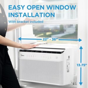 Midea MAW10V1QWT U-Shaped AC Window Air Conditioner