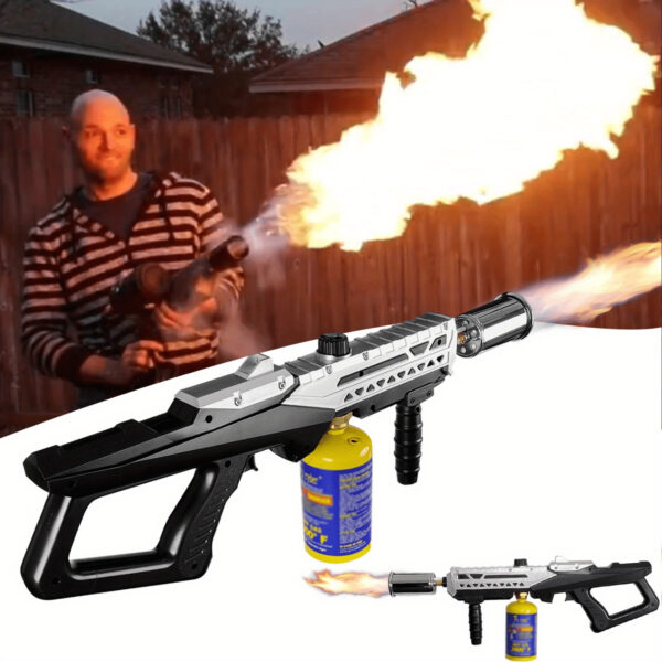 0a8fe574f7a44ec7ac8f9c17e60999eb-goods.jpeg Propane Grill Torch Gun with Adjustable Flame (800, 000 BTU, 4000°F) - Ergonomic 24" Flamethrower for BBQ, Campfire, Welding, Soldering & Weed Control - Durable Plastic, No Electricity/ Battery Needed (Tank Not Included), Campfire Starter | RobustCon