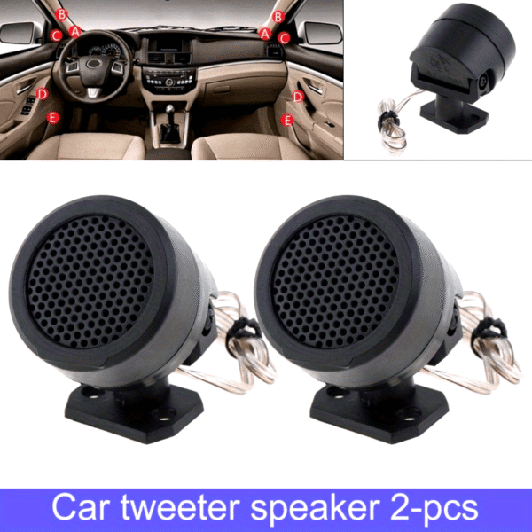 0dea8db43171714fb6b6387fdbb8fe17_oinWQoXpwSxPM.png 2pcs Super Loud Car Tweeter Speakers - Pre-Wired Dome Sound System, Instrument Amplifier Effects, Touch Control, 36V Max, Surround Sound Output, Passive, Plastic Build - For Car Audio Enthusiasts - Enhance Your Driving Experience