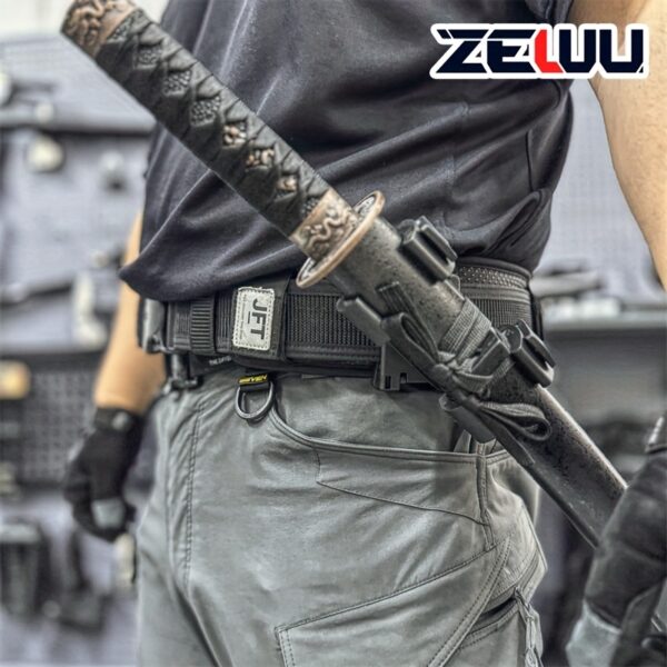 0e2bf8ce-5b16-45e5-aebe-3dfe74d4e114.jpg Multi-Purpose Quick-Release Holder - Adjustable, Portable for Survival &, Black, Durable with Secure Strap, Ideal for Hunting, Fishing &, Gear, Sleek Design, Robust Construction
