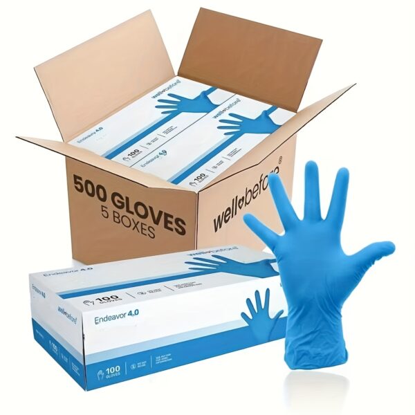 500pcs/100pcs Anti-slip Nitrile Gloves, Suitable For Aquarium Cleaning & Pet Care, Cost-Effective (S, M, L)