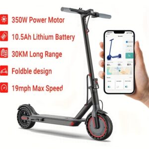 LADPED LP80 Folding Electric Scooter for Adults - 350W Motor, 36V-42V Removable Battery, 19MPH High Speed, 30KM Range, 8.5" Anti-Skid Solid Tires, Foldable & Lightweight E-Scooter with Dual Suspension, Global Voltage 110-240V, Ideal for Commuting, Travel & Birthday Gifts, Portable Transport, Daily Commute, Modern Mobility, Compact Design, Durable Construction, Highquality Motor, Adult Commuters, Sit Down Electric Scooter, Cheapest Electric Scooter