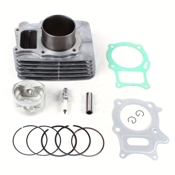 1107fb65-70dd-42dc-92c0-a705923ec9ef.jpg Fits for Honda Recon 250 2002-2016 Cylinder Piston Gasket Kit Top End 12100-HN6-000, Without Battery