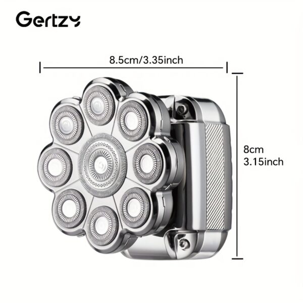 GERTZY Professional Electric Hair Clipper for Men - USB Rechargeable, 9-in-1 Adjustable Shaving Heads, Digital Display, Ergonomic Design, Ideal Gift for Easter & Father'S Day, Hair Clippers for Shaving, Sleek Metallic Finish, Durable Construction