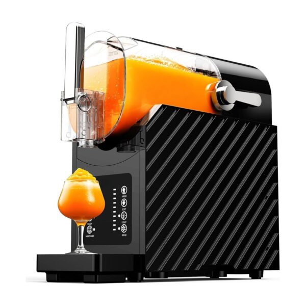 Countertop Ice Maker Machine Slushie Machine with 3 Preset Modes -88oz Large Capacity Frozen Drink Maker forMargaritas/ Milkshakes/ Slush, Auto Cooling & Self-Cleaning, No Lce Needed (Home &Commercial Use)