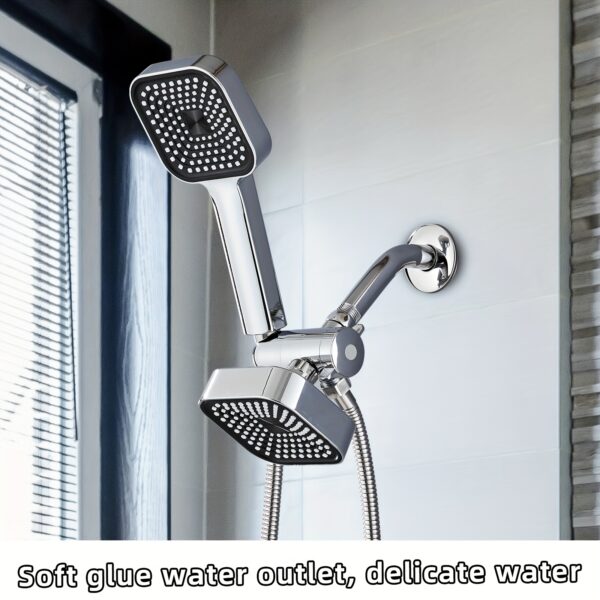 A Set Of ABS Material, High-flow Shower Head And Hose Kit, Two-in-one Handheld Shower Head Kit, Shower Head Kit, Long Hose, Three-way Diverter Shower Head, Shower Head, Shower Head, Shower Accessories