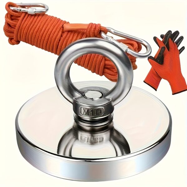 1603af46-600d-493b-9b6c-d6e3ba1f3467.jpg 1500 Pounds Pulling Force Magnet Fishing Set, High-quality River Recycling And Magnetic Fishing Magnets With Ropes, A Magnet Tool Suitable For Outdoor Use