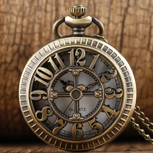 Vintage Quartz Pocket Watch with Roman Numerals & Moon Phase Indicator - Golden-Tone Metal, Zinc Alloy Case, Unisex Necklace Chain - Ideal for Birthdays, Christmas, New Year Gifts, Vintage Accessory|Elegant Timepiece|Detailed Craftsmanship