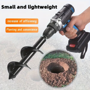11, 81in Plant Twist Drill, Gardening Tools, Spiral Loosening Drill Bit, Garden Planting And Vegetable Loosening Drill