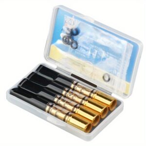 4pcs AIKEJI Premium Cigarette Holders - Triple Filter System for Thick/Medium/Thin Cigs, Detachable & Washable with Sealing Ring, Durable Plastic Design & Portable Case - Reusable Smoke Accessories for Men & Women, Sleek Glossy Finish | Alloy Head Filter