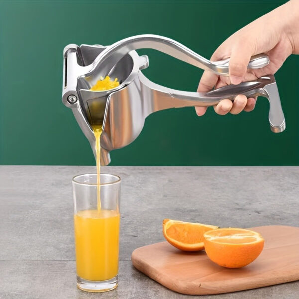 1720079224128-962027a63c234ae796dda27b1154892d-goods.jpeg 1pc Heavy-Duty 304 Stainless Steel Manual Juicer & Lemon Squeezer - Citrus Fruit Orange Pomegranate Juicer with Quick Operation, Easy Clean Lever Mechanism, Compact Design for Home Kitchen, Camping, Travel - No Electricity/Electricity-Free, Durable & Hygienic Metal Construction, Camping Kitchenware, Kitchen Tool, Easygrip Handle, Rustresistant Material, Healthconscious Users, Outdoor Enthusiasts