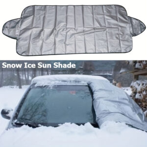 1721214273641-172e8a5cd0084255bd57b1dee14a5da1-goods.jpeg Car Windshield Snow Cover - Non-Waterproof, Multi-Season Protection, Quick Installation, Universal Fit Fire Pit Covers