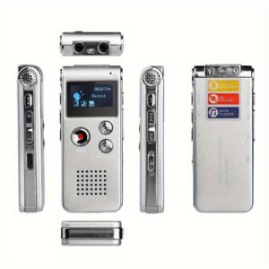 1723197859019-0e616d2304a642aca98c642e08320b7c-goods.jpeg 8GB Digital Voice Recorder with MP3 Player - Rechargeable Lithium Polymer Battery, 6 Recording Modes, Voice Activated (VAR), Up to 650 Hours Audio Recording Capacity, Mini Digital Voice Recorder, Voice Recorder Device Without Internet, Mini Voice Recorder With Hd Quality, Mini Voice Activated Recording Device, Portable Voice Recordings Mini, Voice Recording Device For Kides, Recording Voice Device, Voice Recorder With Microphone, Mini Voice Recorder Connect To Phone,
