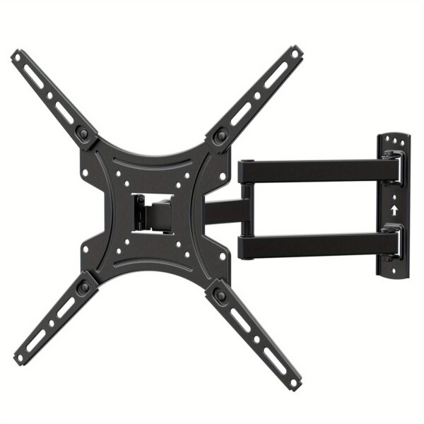 Full Motion TV Wall Mount Bracket with Articulating Arms, Swivel, Tilt & Extension - Heavy Duty Stainless Steel, Supports 26-55/60 Inch TVs (Up to 66/77 lbs, Max VESA 400x400mm) - Space-Saving Design for Home Entertainment, Tv Holder Wall, Entertainment Setup, Modern Installation, Durable Construction, Swivel Arm, Entertainment System, Adjustable Arm, Sturdy Construction, Office Setup