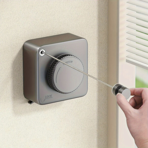 1724372899544-0cf9eaf3b0a64e99b6fa7e9fcaa8ea5e-goods.jpeg Clothline Ltudg Simple Square Clothline - 188.98 Inches Long Retractable Suitable for Home/Bathroom/Balcony Back-to-school College Supplies, Clotheslines