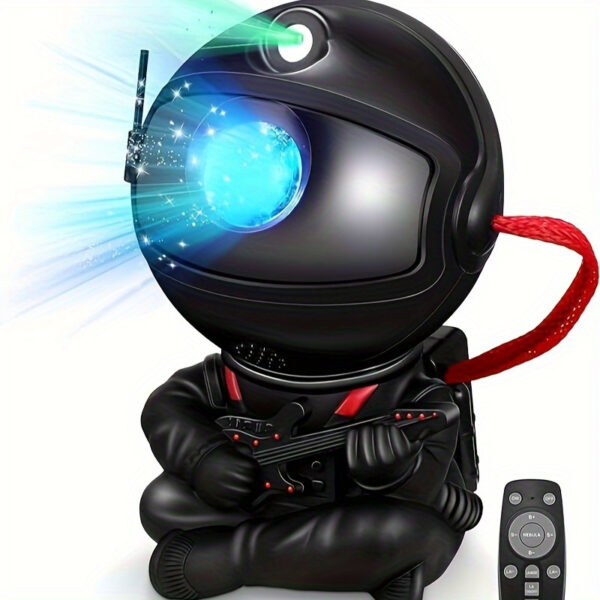 Galactic Starlight Projector Night Light with Remote Control, 4 Color-Changing Nebula Modes & USB Power - Art Deco Space-Themed Bedroom Decor, Party Ambiance, Gift Idea, Versatile Lighting, Moon And Stars Decor