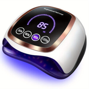 Professional LED Nail Dryer with Auto Sensor & 4 Timer Settings - UV Lamp for Gel Polish Curing, Fast-Drying (30-80 Seconds), Ergonomic Design, US Plug, Perfect for Home & Salon Use, Nail Polish Quick Dry