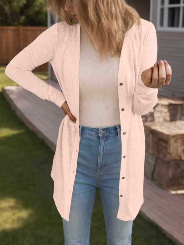 Tooluck Women's Long Sleeve Cardigan Fall Cardigan with Pockets Lightweight Cardigan Loose Cover Up