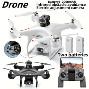 S116 Brushless Drone - Black Single Battery, 1080P HD Video, Auto-Return, Obstacle Avoidance, 6-Min Flight, 12-Min Battery, Beginner-Friendly, Remote Control, Aluminum Alloy, Quadcopter, Outdoor Flying, Sleek Design, Durable Construction