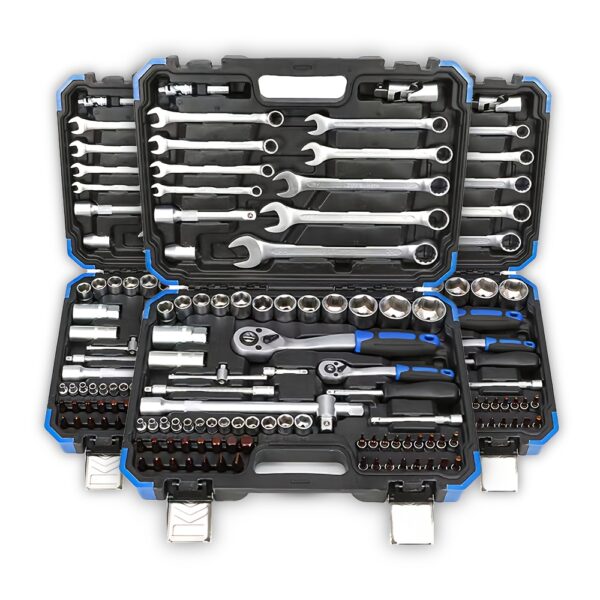 53/46pcs Automotive Tool Set for Mechanics & DIY Enthusiasts - 72-Tooth Ratchet Torque Wrench, S2 Steel Bits, Chrome Sockets, Extension Bars & Universal Joint - Perfect for Car Repair, Garage Work & Home Projects