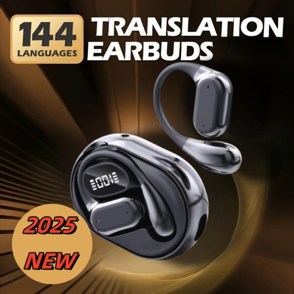 NEW SENYANG AI Translation Earbuds Wireless Wireless Real-Time 144 Language Translator, Noise Cancelling Smart Translator Headphones with Touch Control, Type-C Charging & Bidirectional Translation for Travel, Business, Smartphones (iPhone/, Earphones, Translation Earbuds For All Languages, Noise Cancelling Headphones, Noise Cancelling Earbuds, Ear Phones, Language Translator Device, Language Translator Earbuds, Open Ear Earbuds, Open Ear Headphones, Headphones Noise
