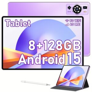 UXD A5 Android 15 Tablet 10.1" IPS, 8GB+128GB(expandable to 1TB), 4G LTE/ WiFi, Octa-Core, 6000mAh, with Keyboard, Mouse, Stylus, Case & More