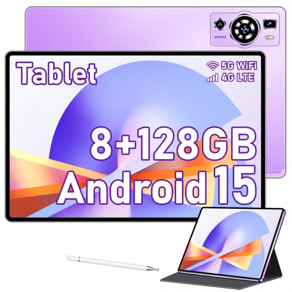 1d0efb18-15fb-425f-99b8-af24392a8dc0.jpg UXD A5 Android 15 Tablet 10.1" IPS, 8GB+128GB(expandable to 1TB), 4G LTE/ WiFi, Octa-Core, 6000mAh, with Keyboard, Mouse, Stylus, Case & More