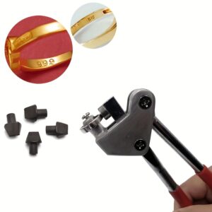 [Professional Pliers] Professional Metal Jewelry Letter Stamp Pliers | Suitable for Golden and Silvery Necklace Bracelet Stamping Tool, Jewelry Carving