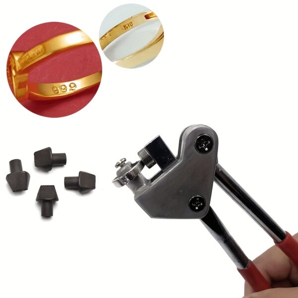 [Professional Pliers] Professional Metal Jewelry Letter Stamp Pliers | Suitable for Golden and Silvery Necklace Bracelet Stamping Tool, Jewelry Carving