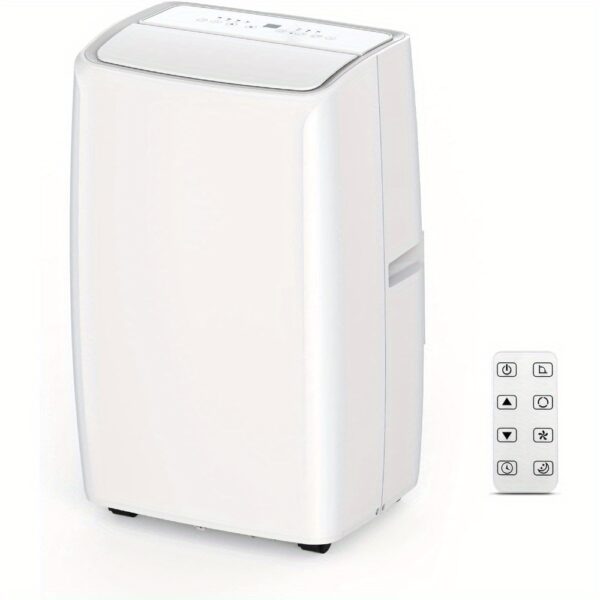 14000 BTU 3-in-1 Portable Air Conditioner with Cooling, Dehumidifier & Fan - 3 Speeds, 24H Timer, Sleep Mode, Low Noise (<50dB), Auto-Refrigerant Level Adjustment, Cools up to 750 Sq.Ft for Home, Garage, Office, Cooling Fan Portable, Home Comfort Unit, Compact Design Unit