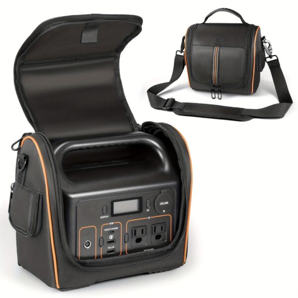 [Jackery Portable Power] Jackery Explorer 300 Portable Power Station | Outdoor Carrying Case - JK-03 Shockproof Thickened Protective Bag with Compartments & Organizer Pockets, Durable Fabric for Camping Hiking Travel (Black)