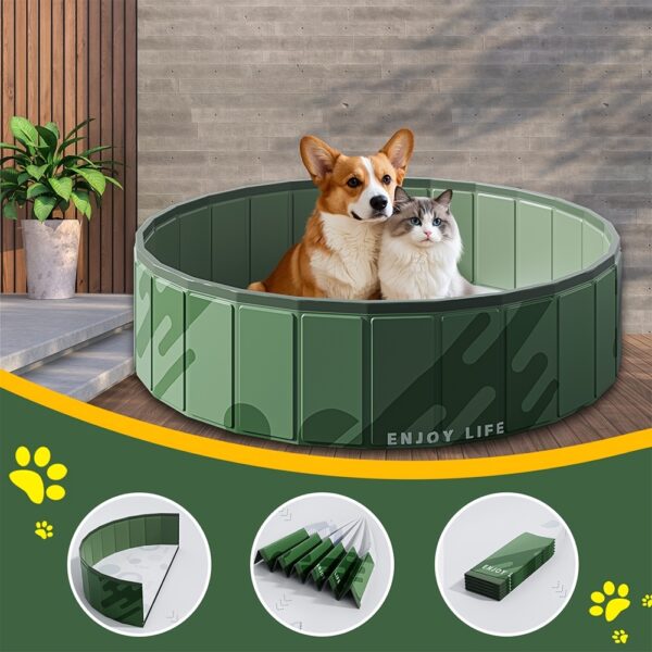1ff0031c-bd8e-4a27-a812-deb2e13d8d22.jpg Foldable Dog Cooling Bathtub - Portable Pet Pool for Outdoor Fun, Easy Setup, Durable & Safe for Dogs, Perfect for Summer Playtime Bathtub for dogs
