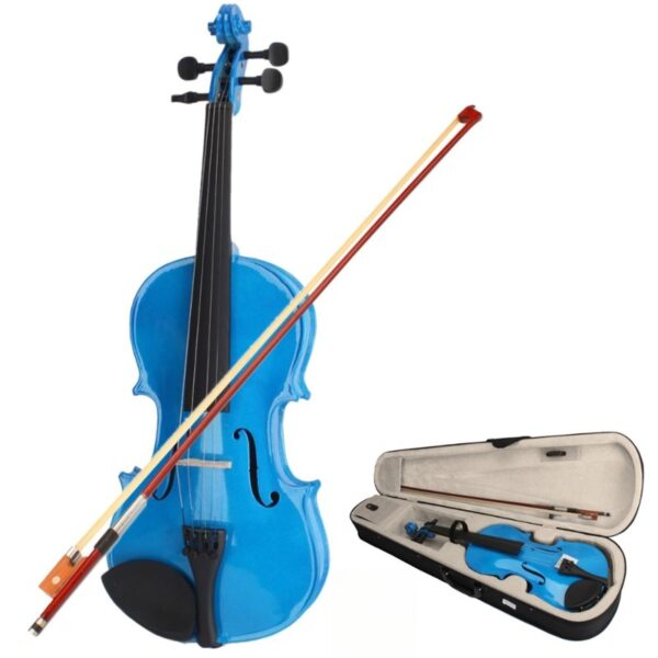 2086ca3ae637405c8531e24c13820665-goods.jpeg AUTOFOREVER 4/4 Acoustic Violin Case with Bow - Durable Hardshell Protective Cover, Ergonomic Design & Secure Strap for Travel, Storage, and Performance - White/Blue/Green/Pink, Violin Accessories, Travel Violin Case, Sleek Violin Case, Sturdy Construction