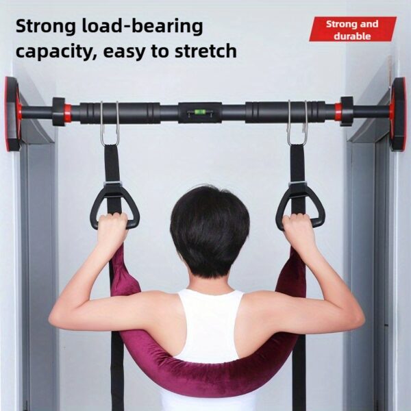 Adjustable Yoga Traction Belt - Lumbar Support Trainer with Posture Correction, Spinal Extension & Lower Back Pain Relief - Home Gym, Physical Relax, Yoga - Adjustable Suspension Belt for Core Stability, Posture Improvement - Ideal Gift for Fitness Enthusiasts (Purple), Comfortable Grip Material, Durable Fabric, Best for Christmas, Perfect for Thanksgiving