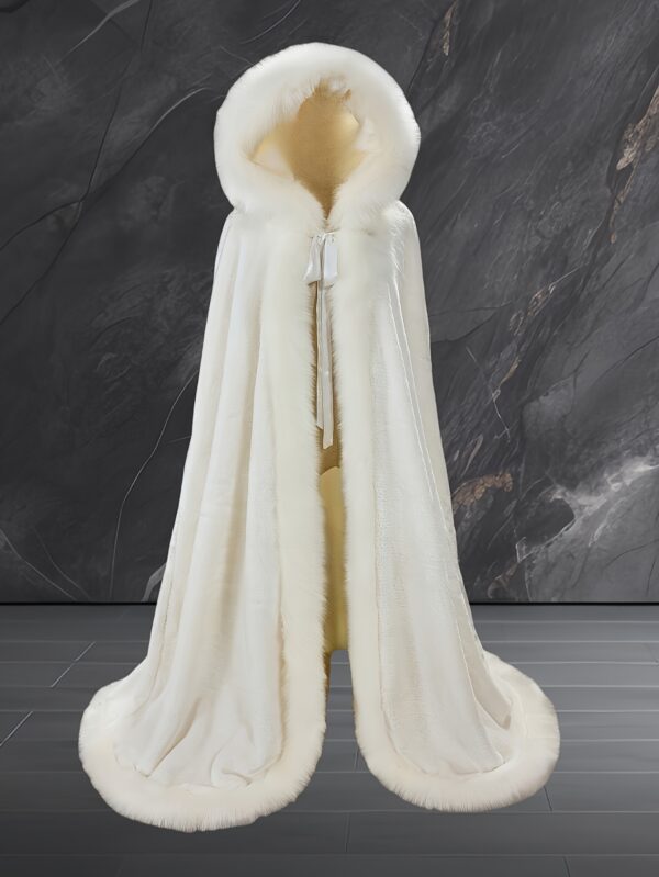 Plus Size - Fashionable Cold-proof Faux Fur Artificial Fleece Cape Windproof And Warm Large Size Faux Fur Artificial Fleece Shawl