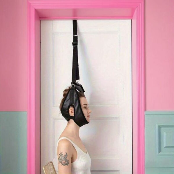 22ea937a1cf24b5da63dff95e4af6159-goods.jpeg Portable Door Suspension Home Cervical Spine Traction Strap, Neck Sling Neck Stretch Fixator, Neck Guard Manual Neck and Shoulder Traction Strap, Stretch Strap with Handle, Fixation Strap with Handle, ideal for spinal alignment and relaxation without, Manual Neck Stretcher, Ergonomic Design, Handheld Traction Device, Durable Fabric Strap, Comfortable Padding, Cervical Traction Device, Spinal Decompression Strap, Office Workers, Home Users, Without Battery
