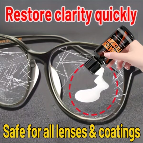 Multi-Purpose Glass And Lens Scratch Repair Kit - Restores Clarity And Smooth Surface - for Car Windows, Side Mirrors, Watch Glass, Eyeglasses And Glasses