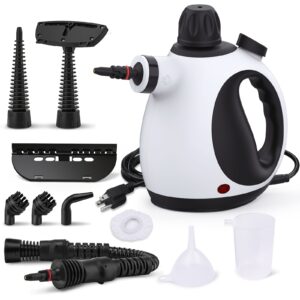 Handheld Steam Cleaner, Steam Cleaner For Home With 10 Accessory Kit, Multipurpose Portable Upholstery Steamer Cleaning With Safety Lock To Remove Grime, Grease, And More