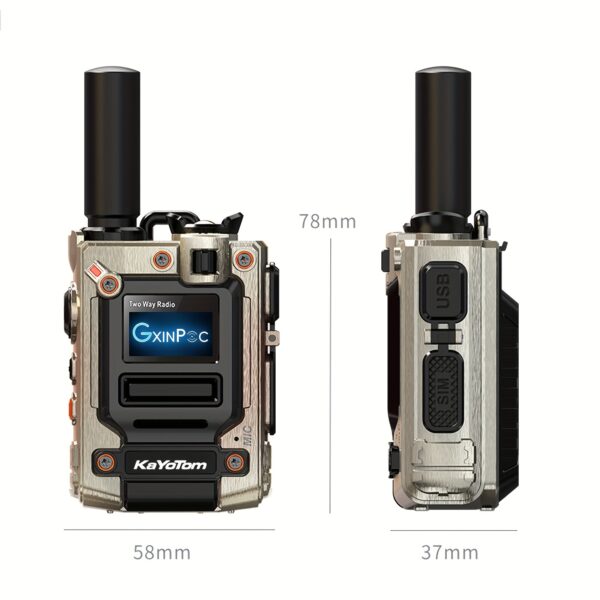2pcs Global Walkie-talkie Two-way Radio Portable Radio Remote Walkie-talkie, 5000 Miles Of Communication Freedom, PTT Cellular One-click Wireless, Suitable for Outdoor, Group And Remote Coordination Fast Wireless Unlimited Range
