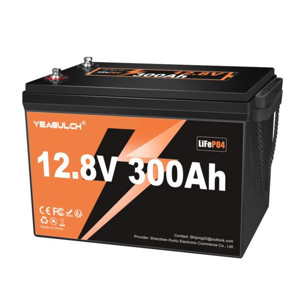 2daa0235-3962-410a-b163-c6c89930b16f.jpg 12V 300Ah Lifepo4 Li-Ion Battery With Built-in Bms Power Supply, Up To 15, 000 Cycles, 10 Years Of Service Life, Great For Rv, Marine, Solar, Boats, Trailer Motors And Off-grid Systems