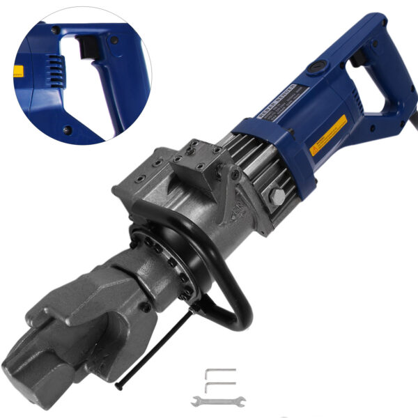 VEVOR 900W Electric Rebar Bender 5/8Inch 16mm Hydraulic Electric Hand Held Rebar Bender Machine for Bending Steel Rope