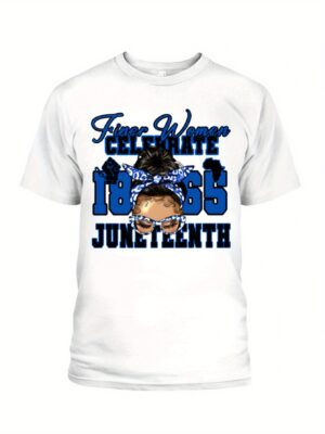 Zeta Phi Beta Juneteenth T-Shirt For Finer Women Celebrate 1865 Juneteenth