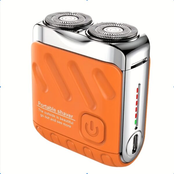 Electric portable double blade floating electric shaver for men, mini version, the best choice for Christmas gifts, four colors to choose from, clean shaving, USB charging