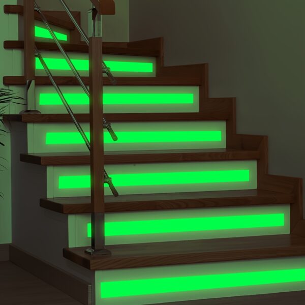 Glow-in-the-Dark Stair Treads and Door Frame Decals, Self-Adhesive Removable PVC Wall Stickers for Home Decor, 1.57*39.37inch Roll - JDX12000-YX, Background Wall, Window Frame, Wall Painting