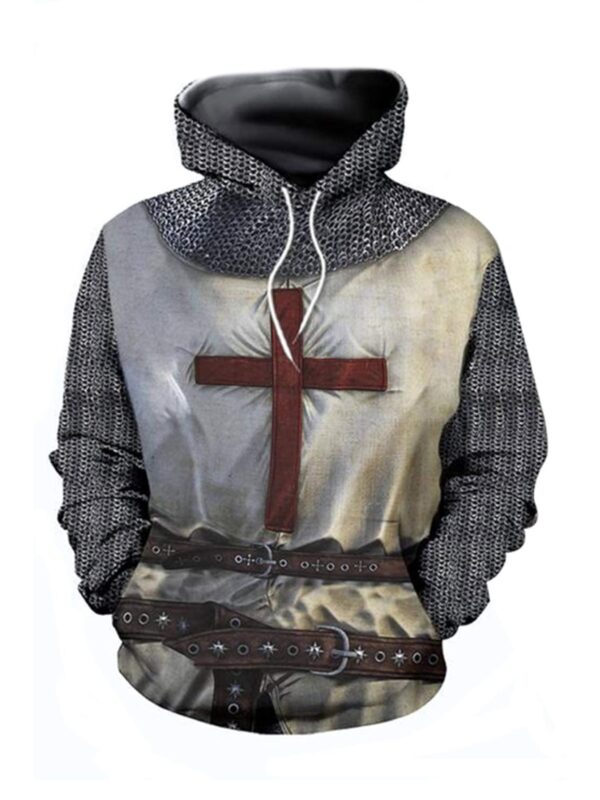 Men'S Hoodie - All-Season Christian Religious Apparel with Front Kangaroo Pocket, Full Coverage Hooded Sweatshirt for Church, Casual Attire - Comfortable Pullover Hoodie for Men, Church Clothes, Travel Clothing, Bold Graphic Design, Durable Fabric, Faithbased Fashion, Streetwear Style, Highquality Print, Faithbased Clothing, Churchgoers Outfit